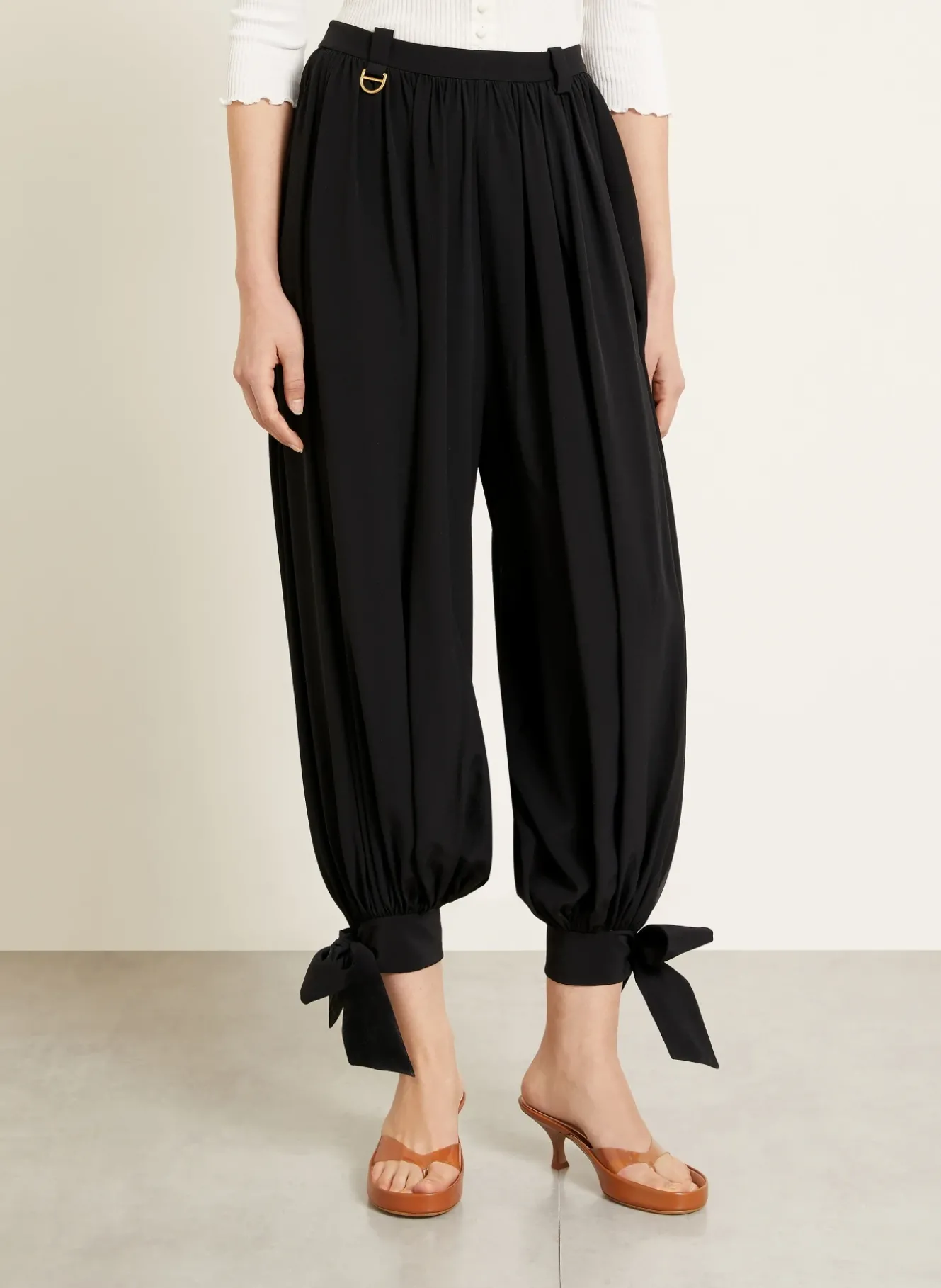 7/8-Hose aus Seide