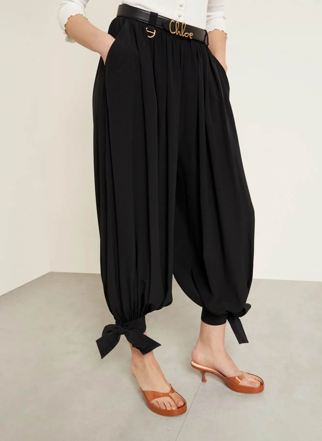 7/8-Hose aus Seide