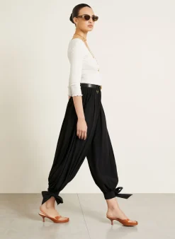 7/8-Hose aus Seide