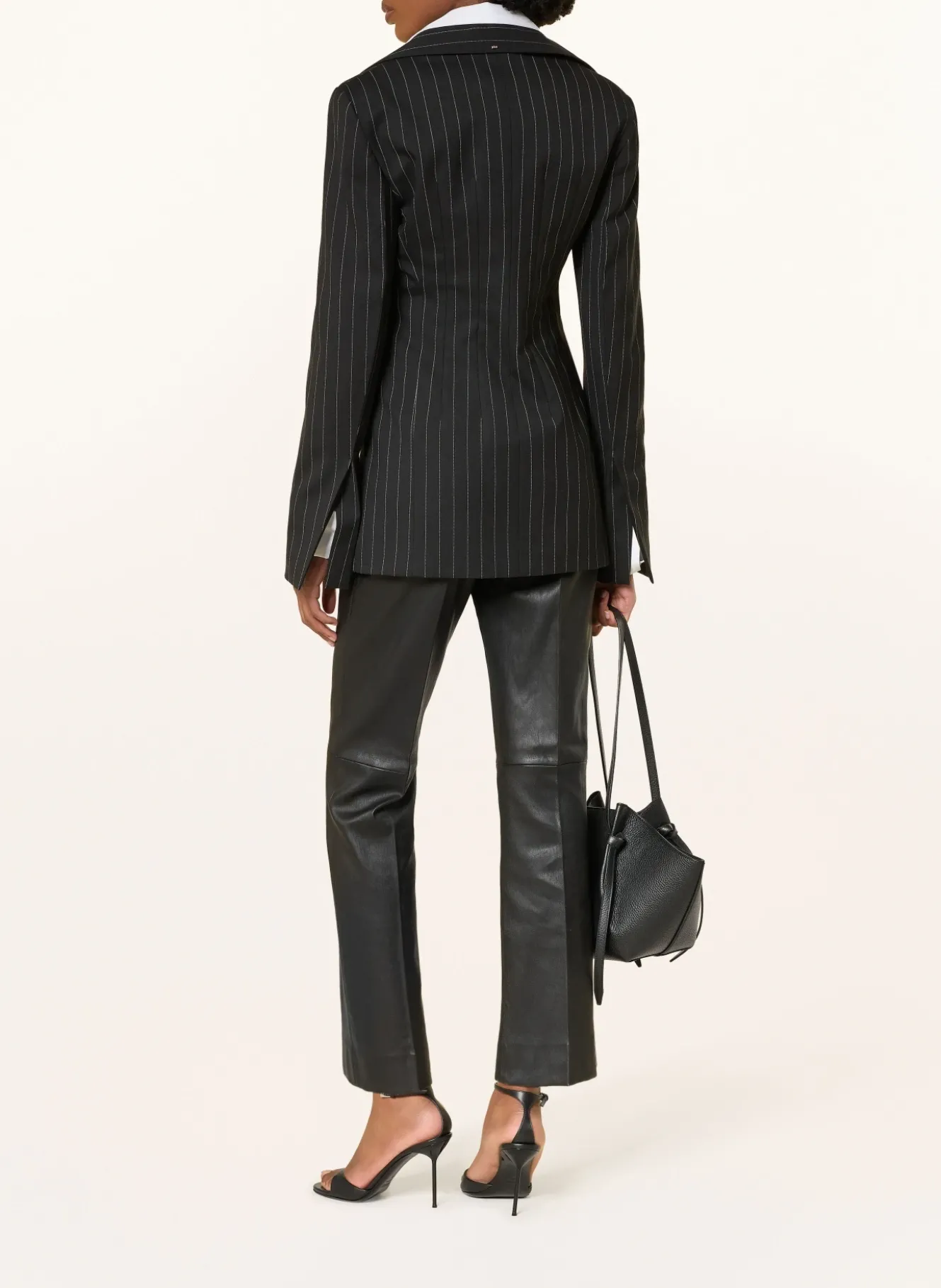 7/8-Hose GEORGETTE aus Leder
