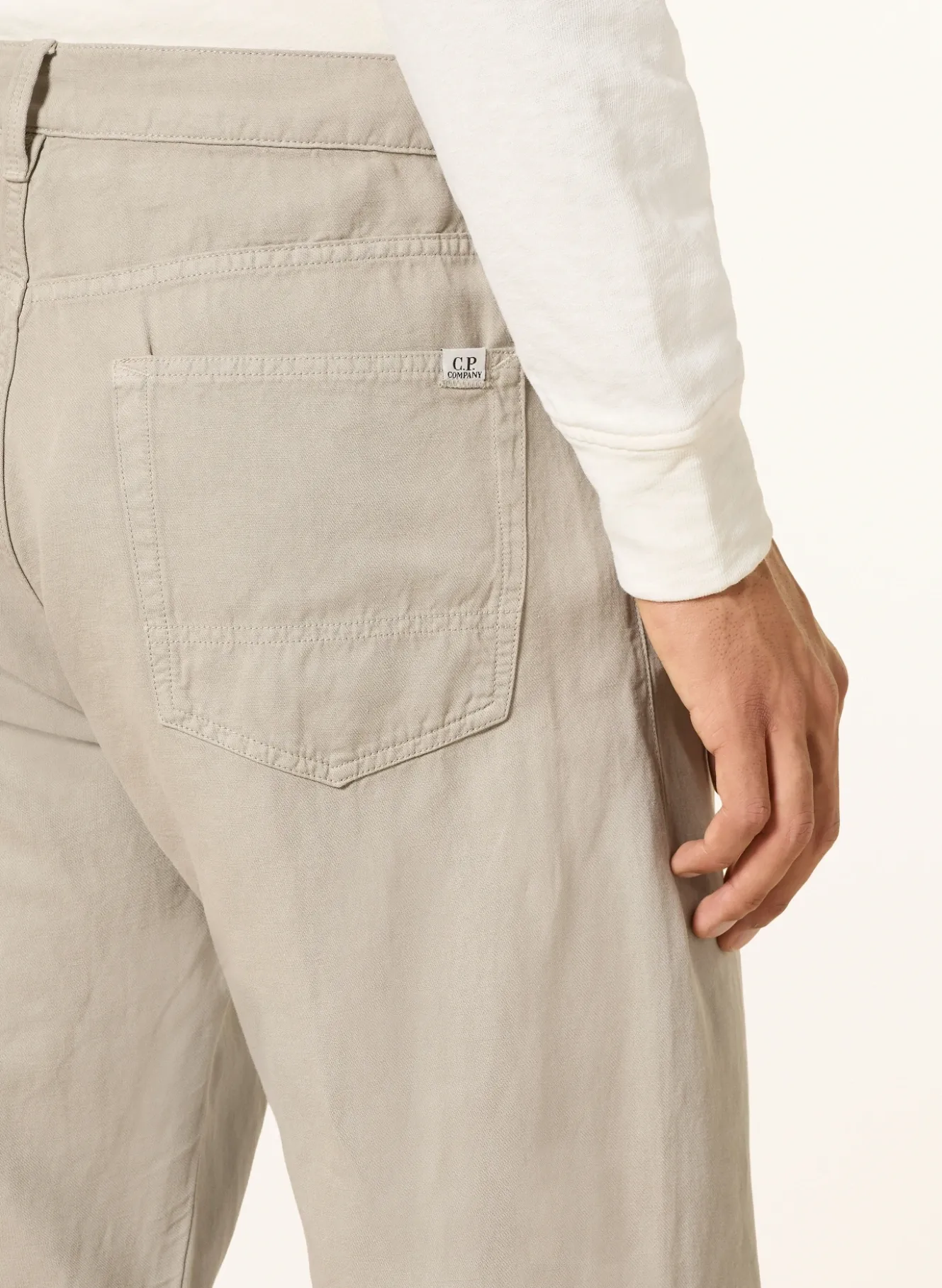 Hose Regular Fit mit Leinen