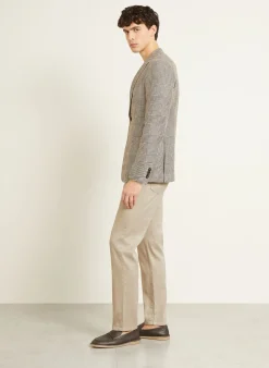 Hose Slim Fit mit Leinen