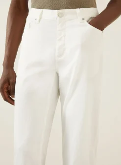 Hose Slim Fit mit Leinen