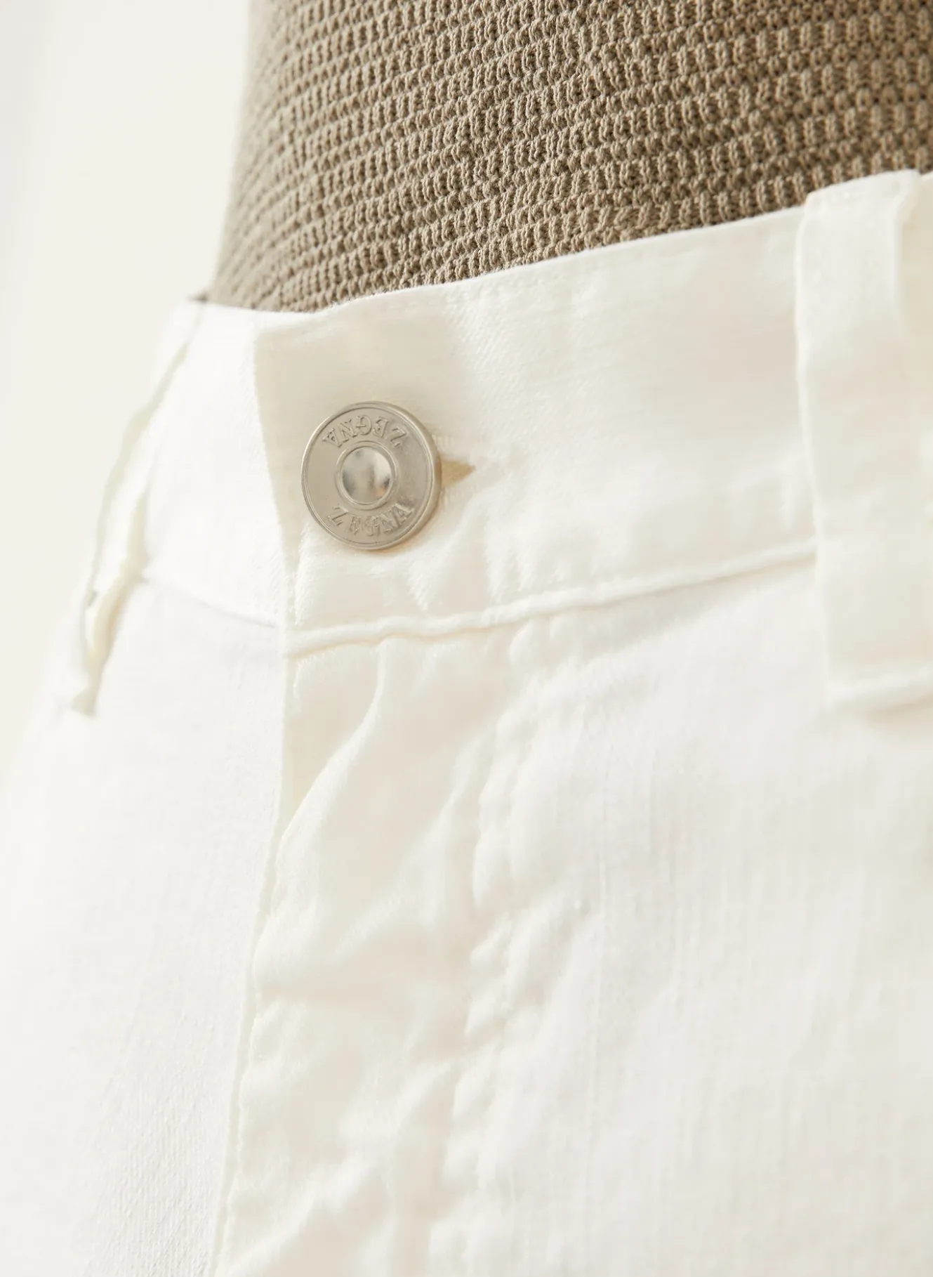Hose Slim Fit mit Leinen
