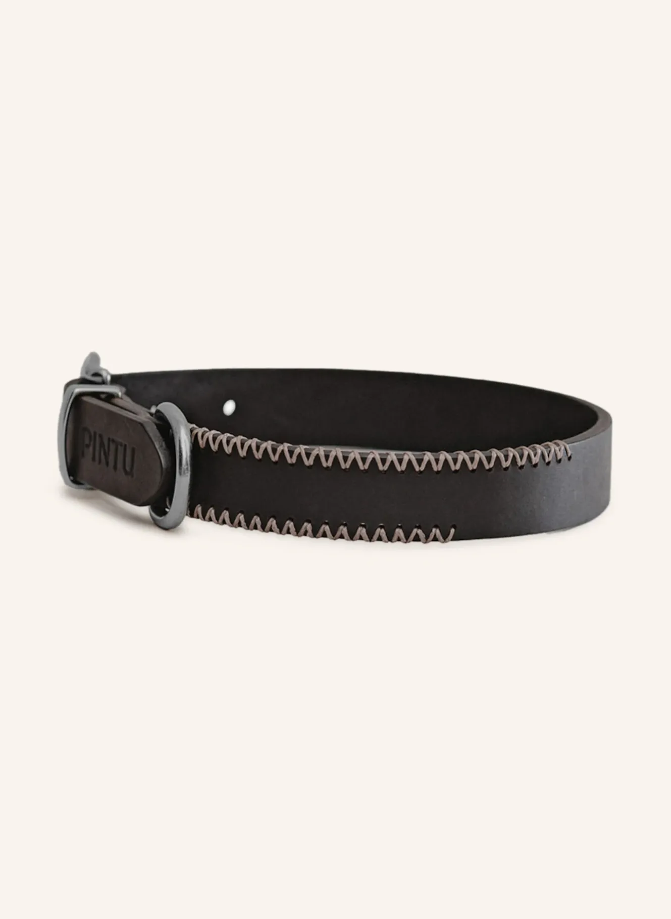 Hundehalsband PORTHOS mit Beschlag aus Edelstahl