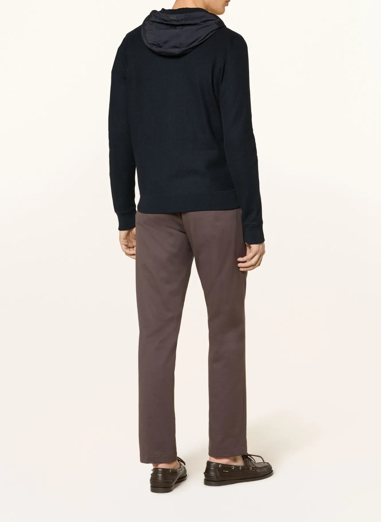 Jacke im Materialmix