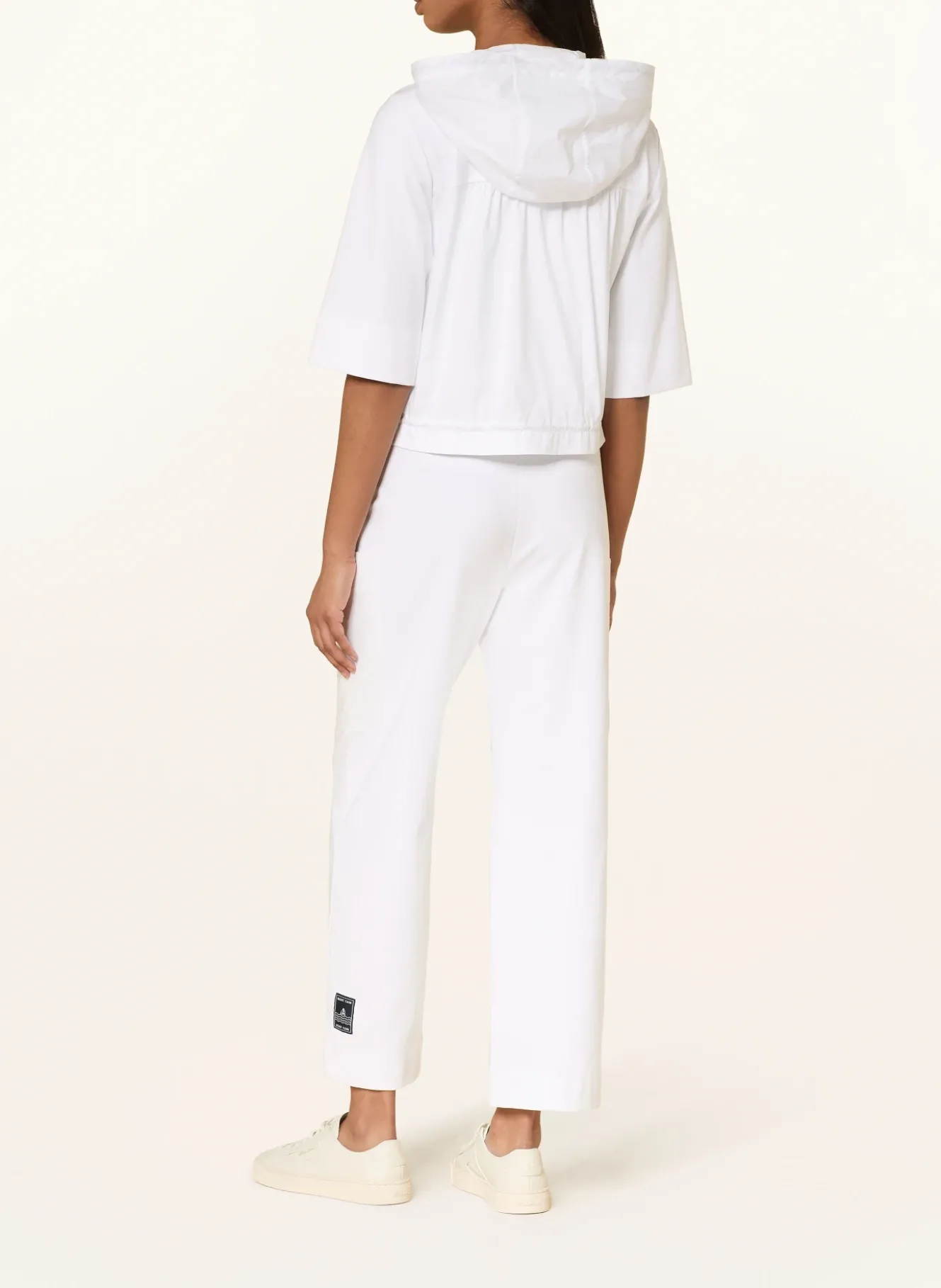 Jacke im Materialmix mit 3/4-Arm
