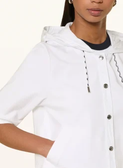 Jacke im Materialmix mit 3/4-Arm