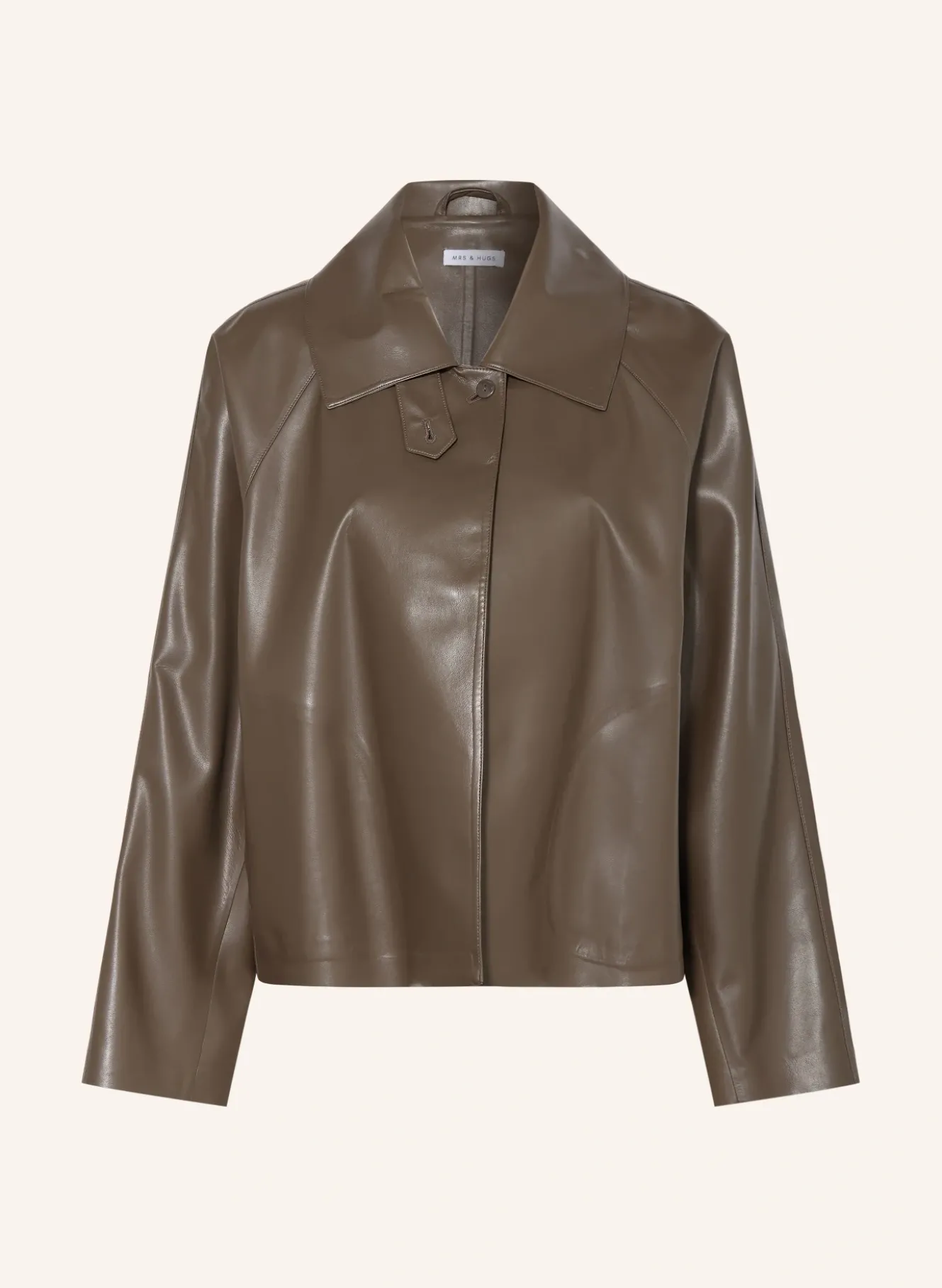 Jacke in Lederoptik