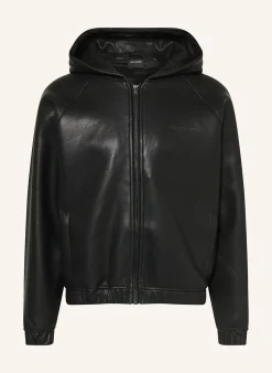 Jacke in Lederoptik