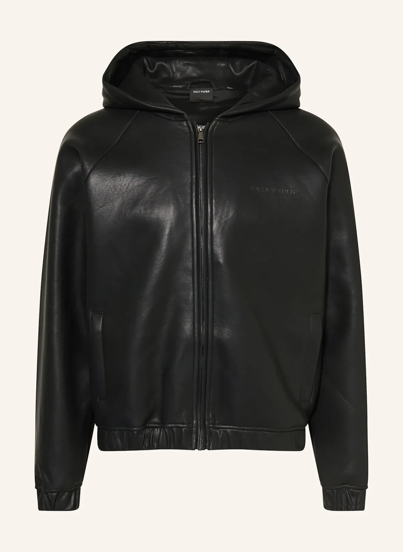 Jacke in Lederoptik