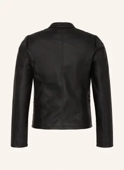 Jacke in Lederoptik