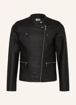 Jacke in Lederoptik