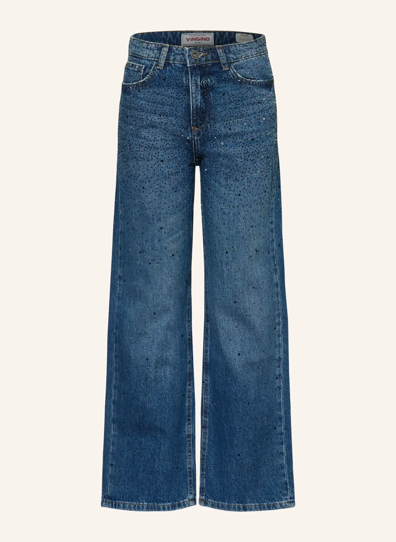 Jeans mit Schmucksteinen