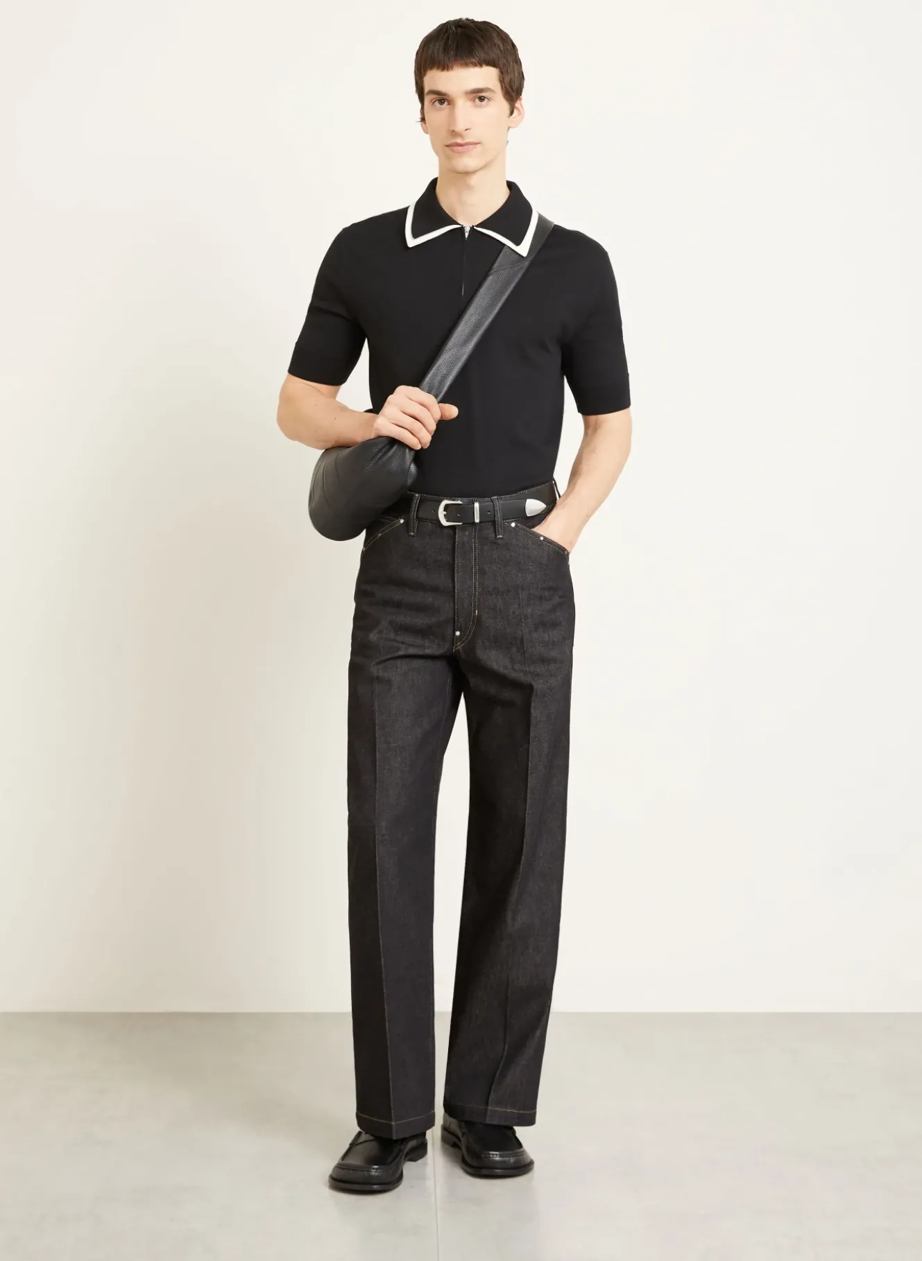 Jeans Regular Fit mit Nieten
