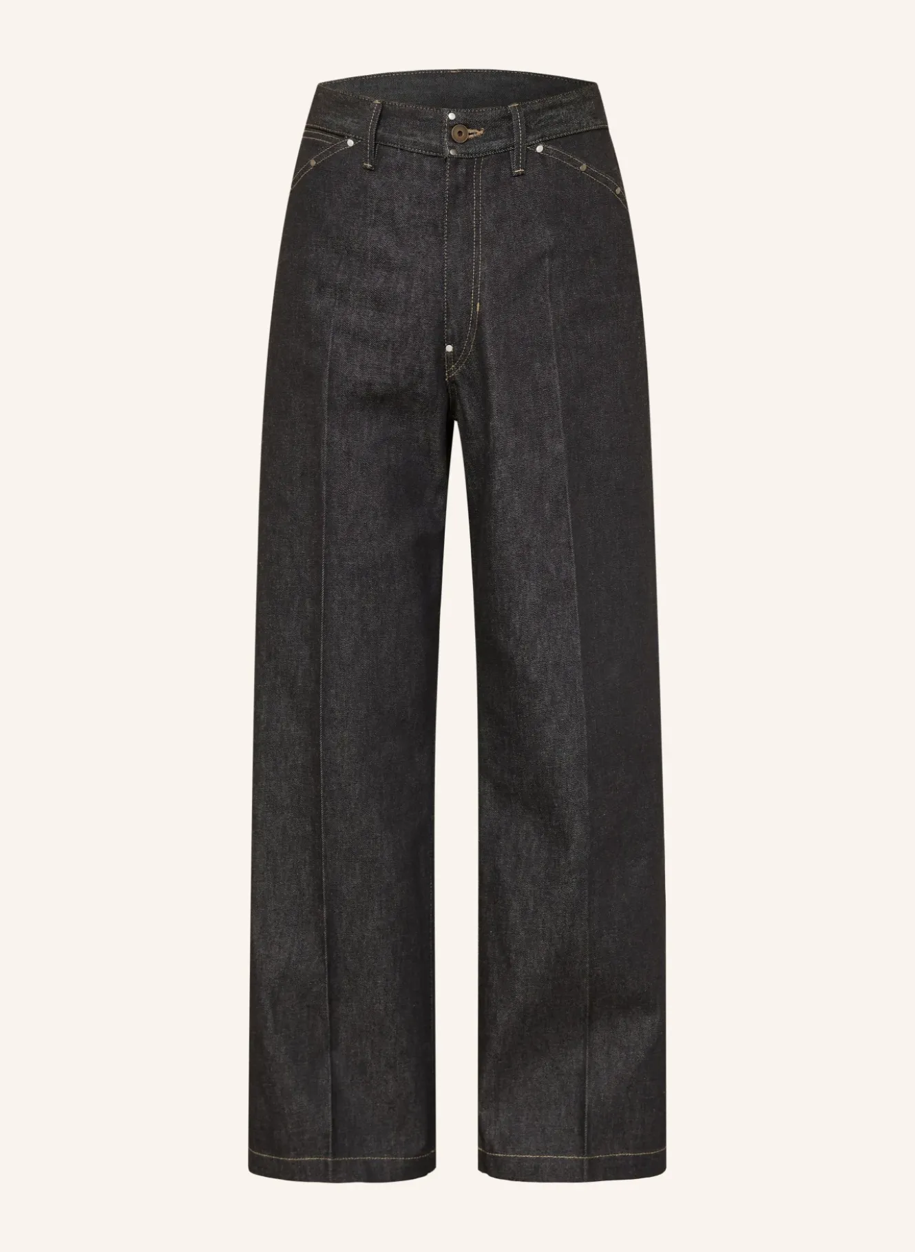 Jeans Regular Fit mit Nieten