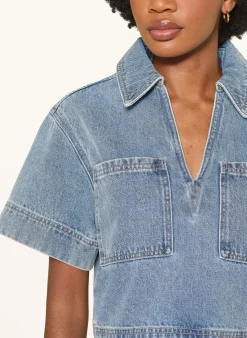 Jeansbluse