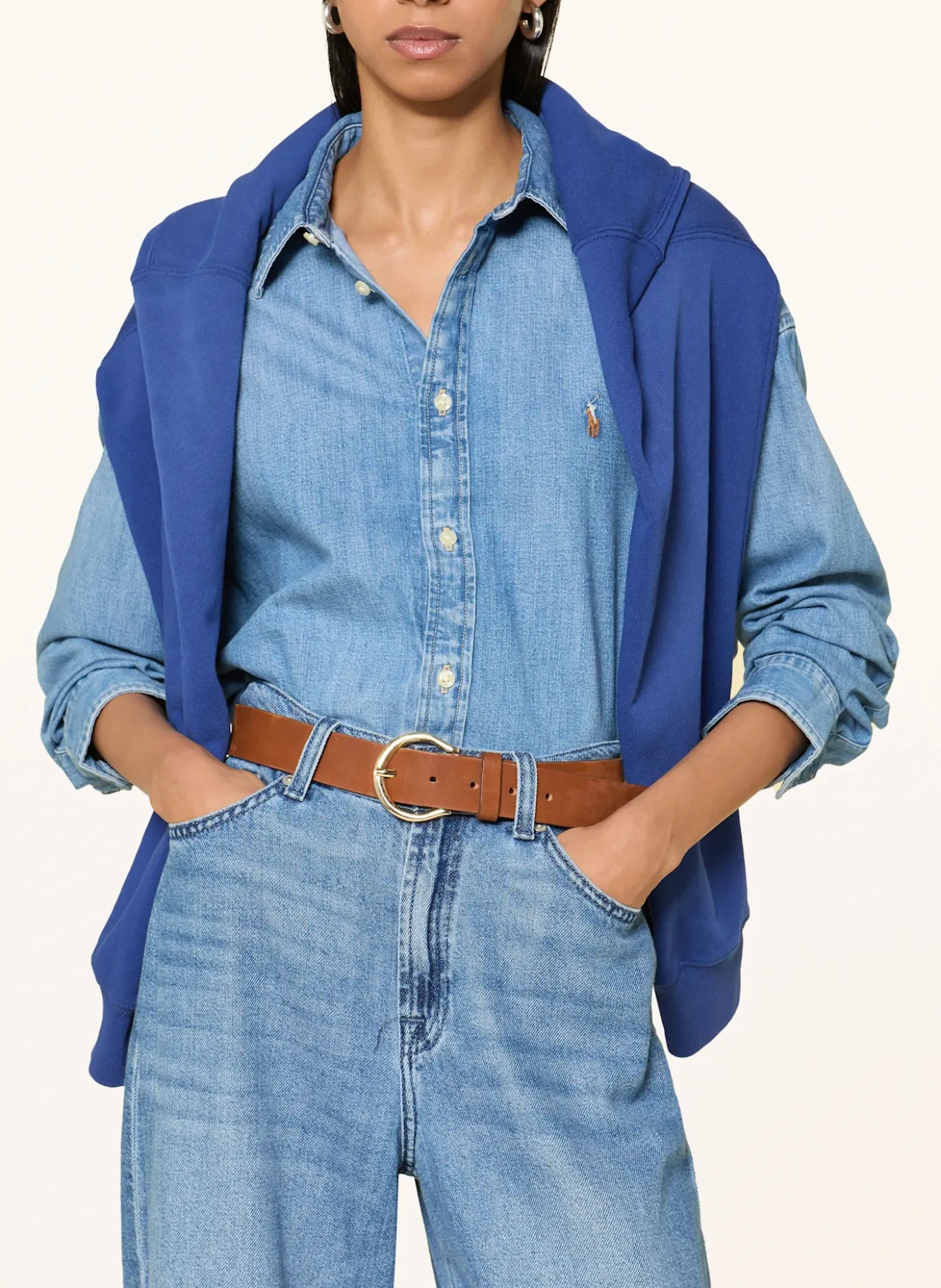 Jeansbluse