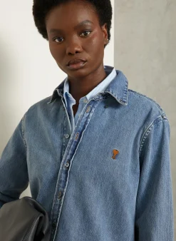 Jeansbluse