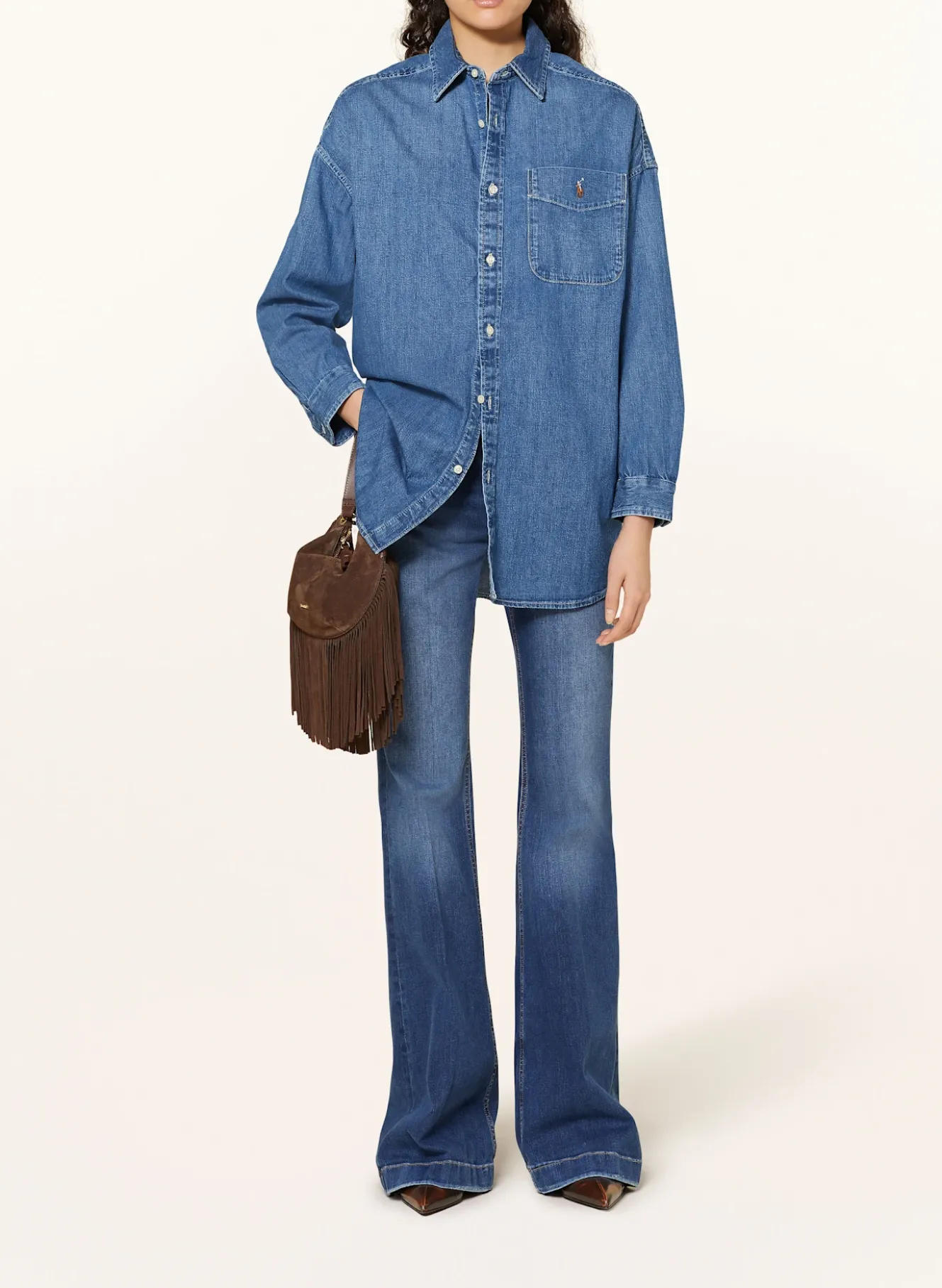 Jeansbluse