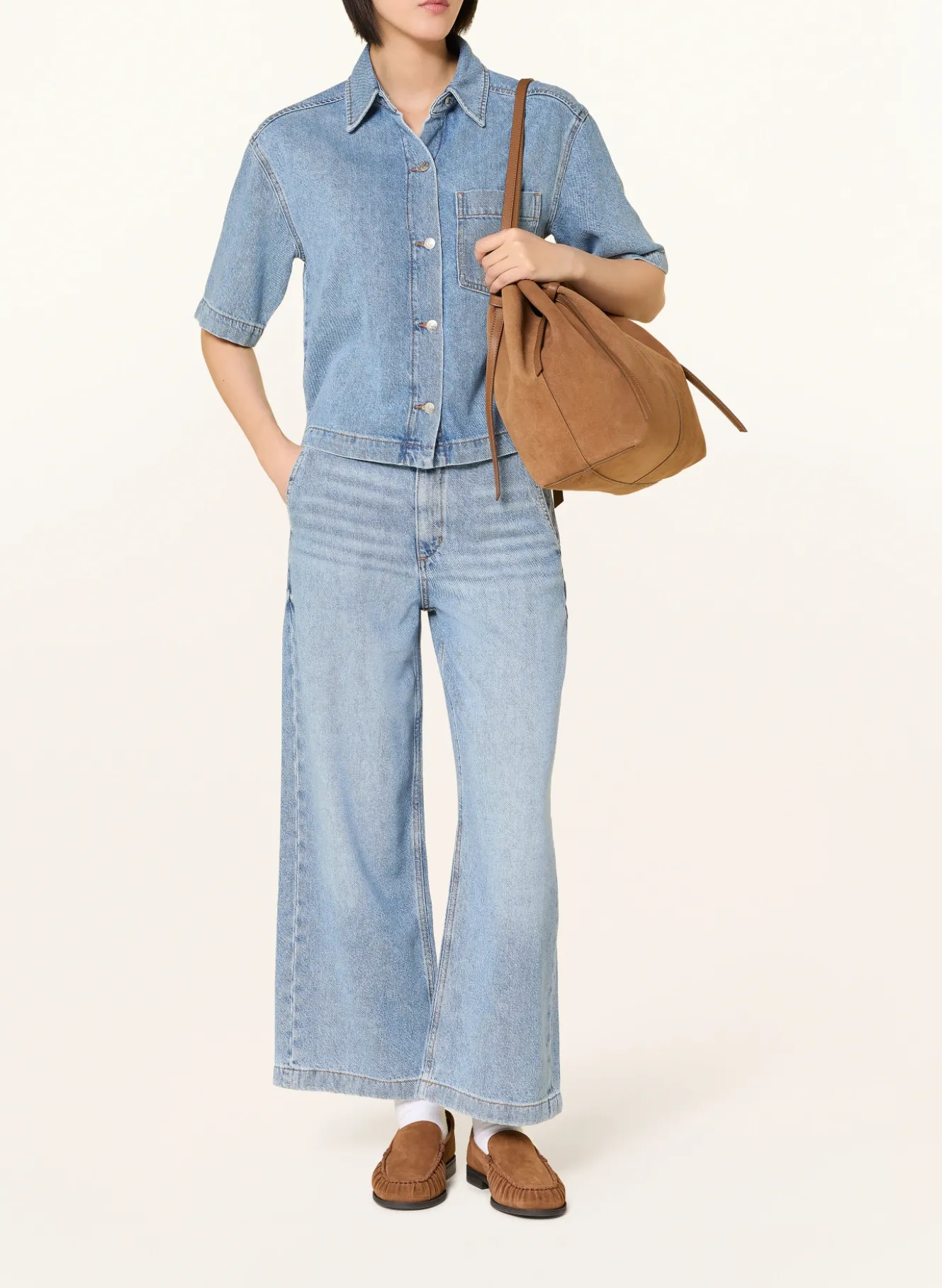 Jeansbluse