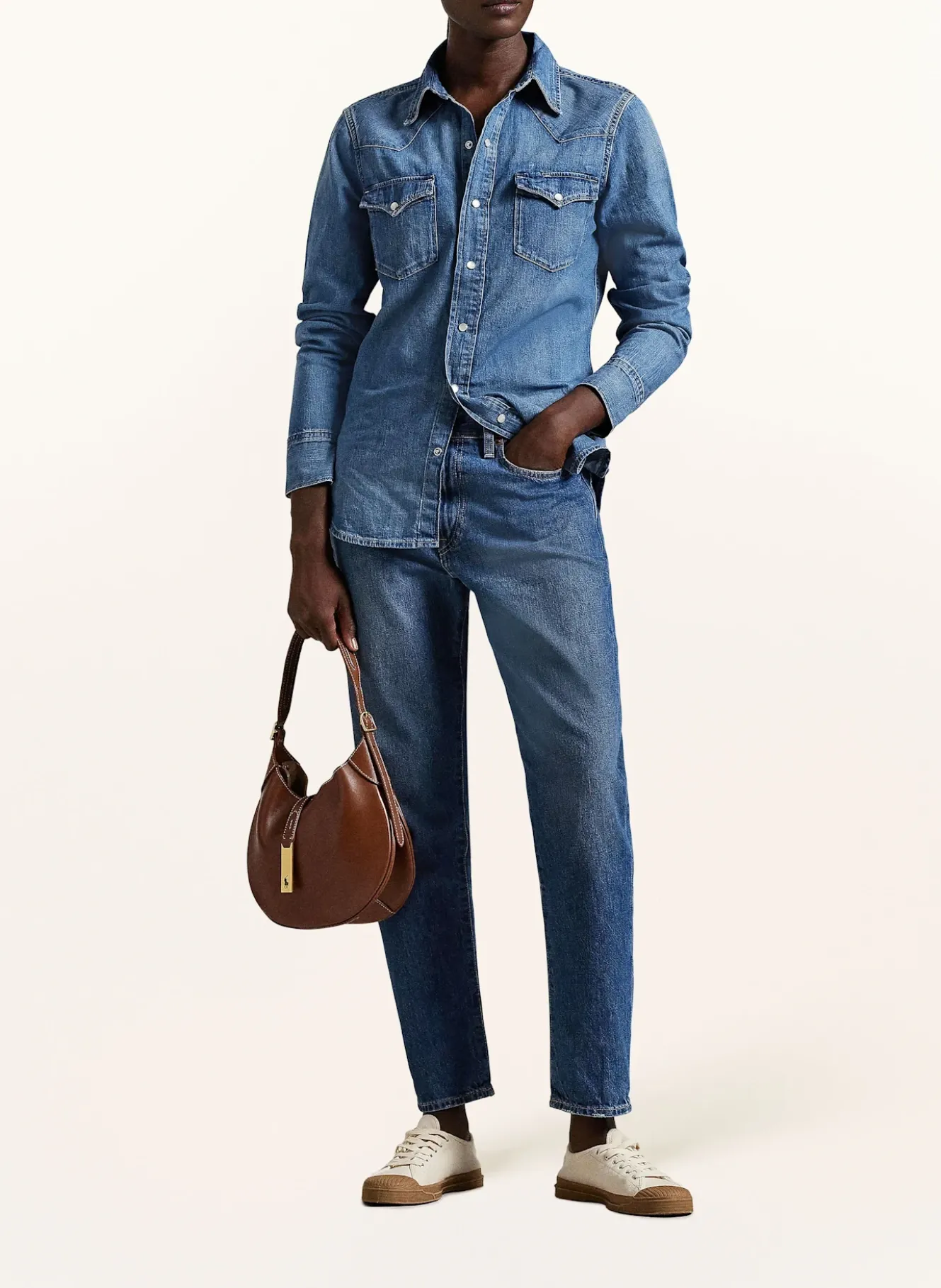 Jeansbluse