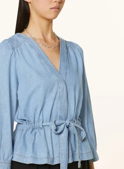 Jeansbluse LAVINA mit 3/4-Arm