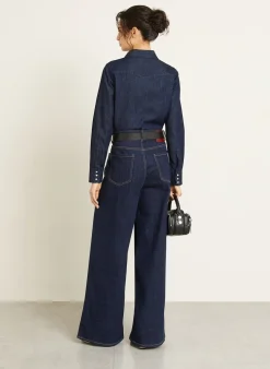Jeansbluse WESTERN
