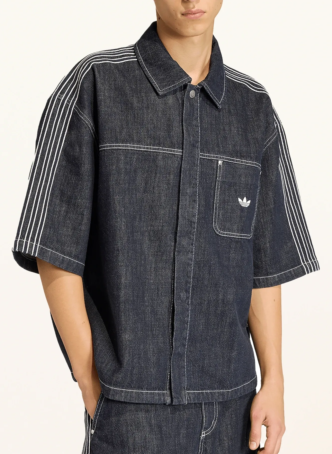 Jeanshemd ORIGINALS DENIM SHORT SLEEVE WORK Loose Fit