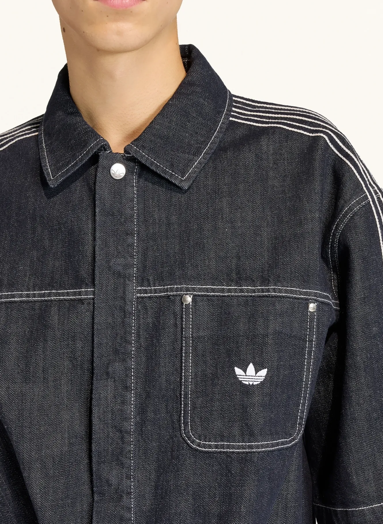 Jeanshemd ORIGINALS DENIM SHORT SLEEVE WORK Loose Fit