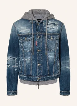 Jeansjacke mit Blende