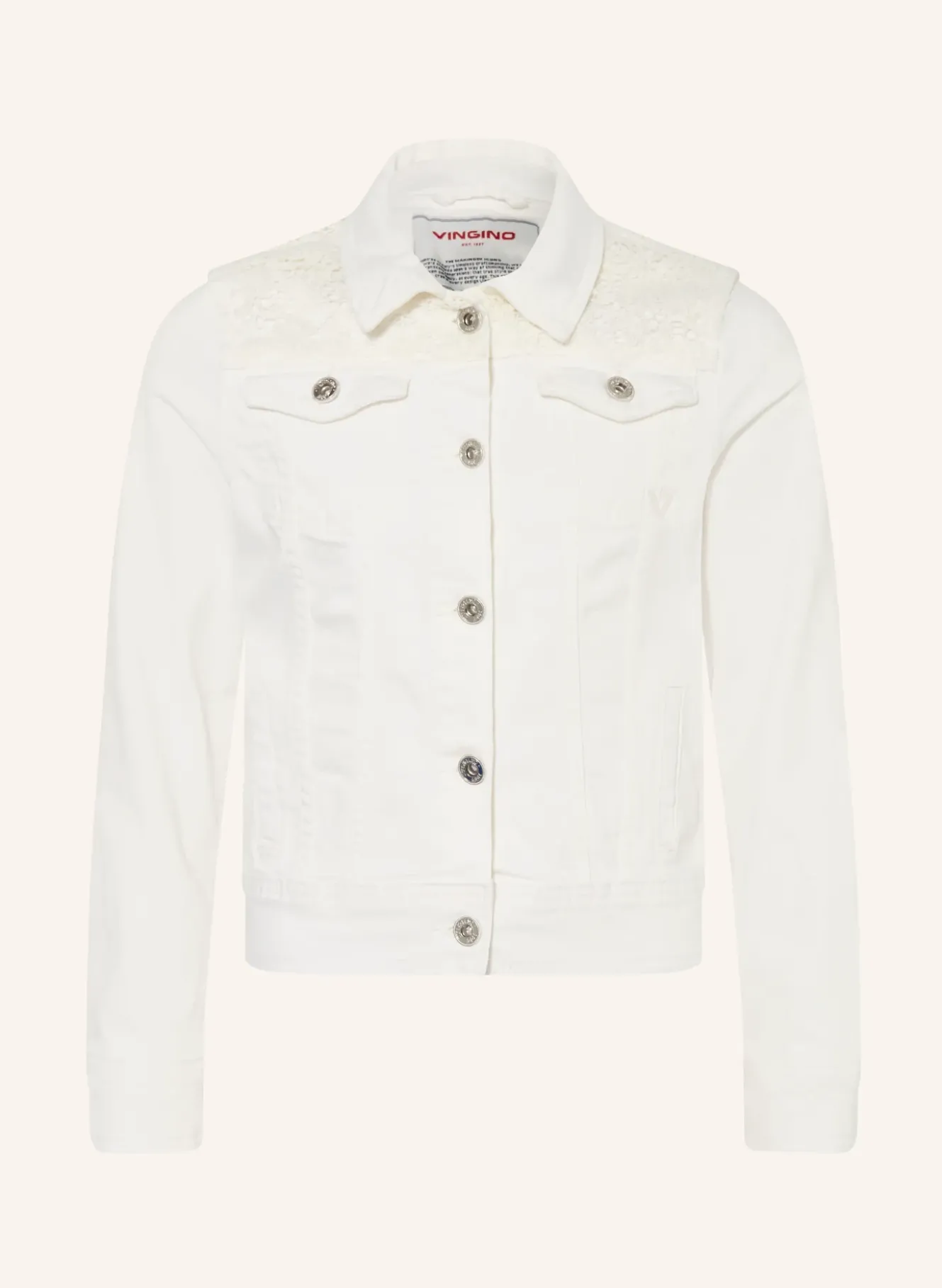 Jeansjacke TAYLIN mit Spitze