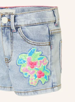 Jeansshorts mit Pailletten
