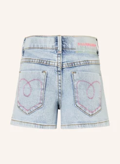 Jeansshorts mit Pailletten