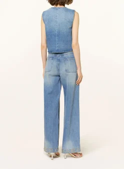 Jeansweste mit Nieten