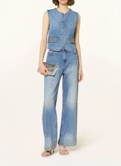 Jeansweste mit Nieten