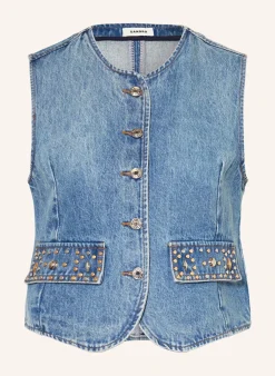 Jeansweste mit Nieten
