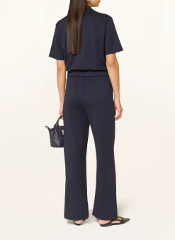 Jersey-Jumpsuit mit Schmucksteinen