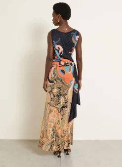 Jerseykleid in Wickeloptik