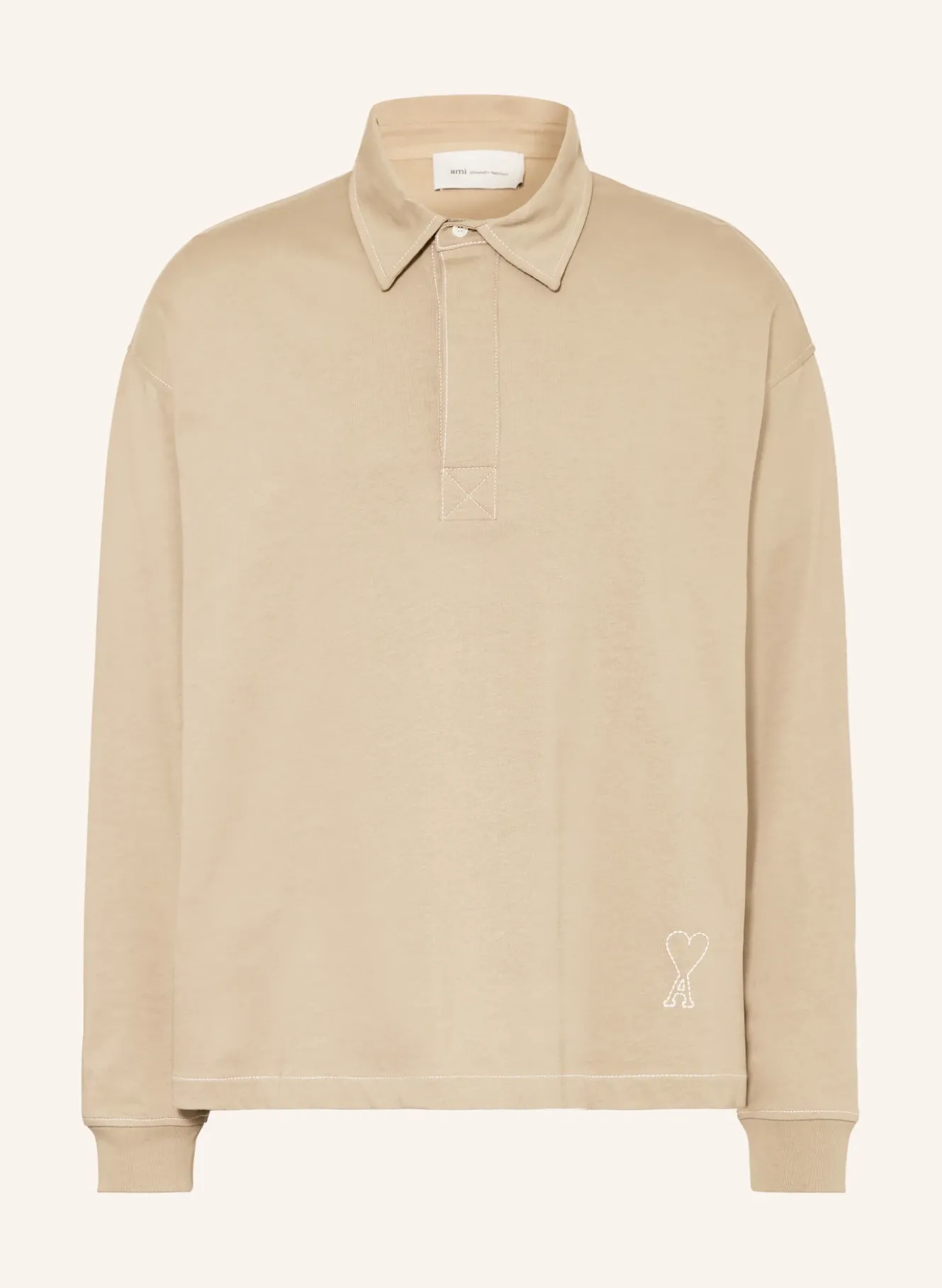 Jersey-Poloshirt Oversized Fit
