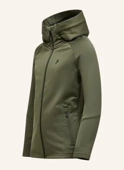 Jr Rider Essentials Midlayer Zip Hood Fleecejacke
