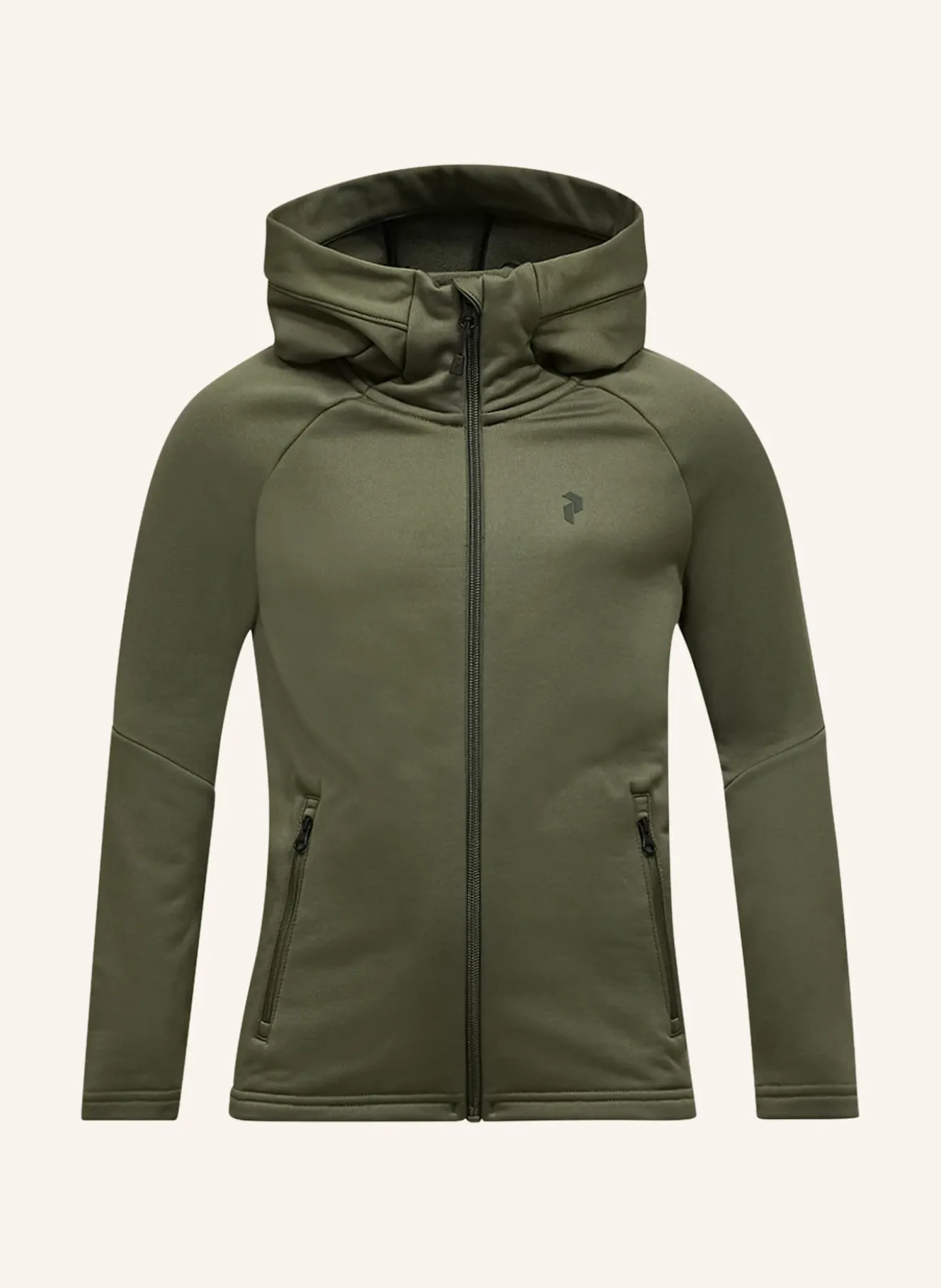 Jr Rider Essentials Midlayer Zip Hood Fleecejacke