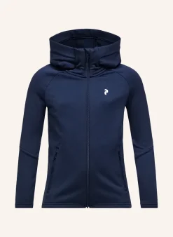 Jr Rider Essentials Midlayer Zip Hood Fleecejacke