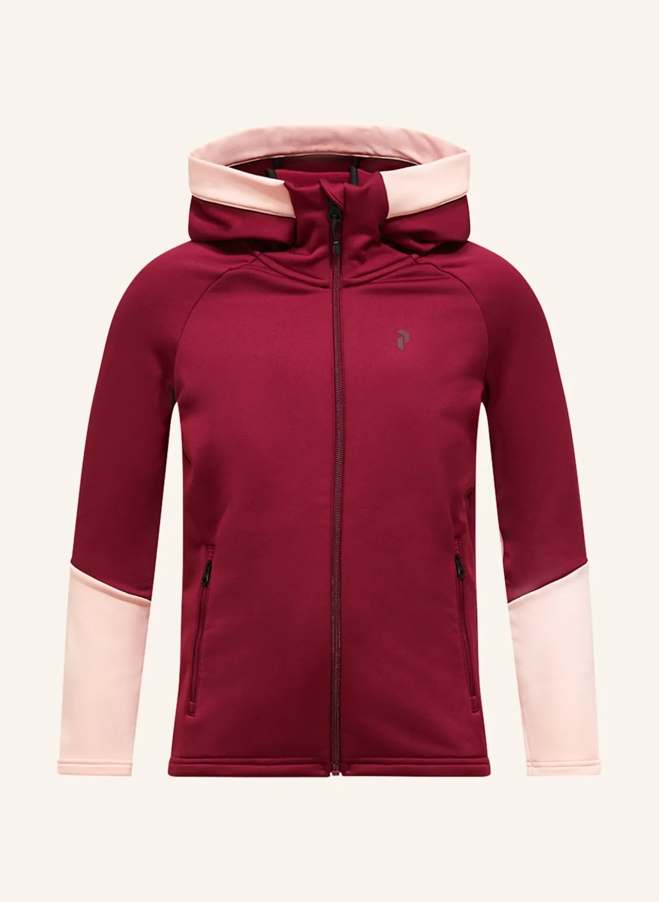 Jr Rider Essentials Midlayer Zip Hood Fleecejacke