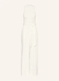 Jumpsuit CALANTA mit Leinen und Spitze
