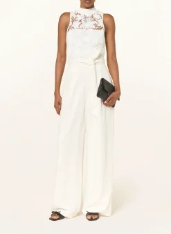 Jumpsuit CALANTA mit Leinen und Spitze