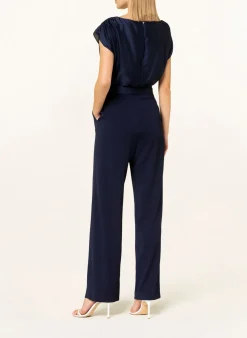 Jumpsuit im Materialmix