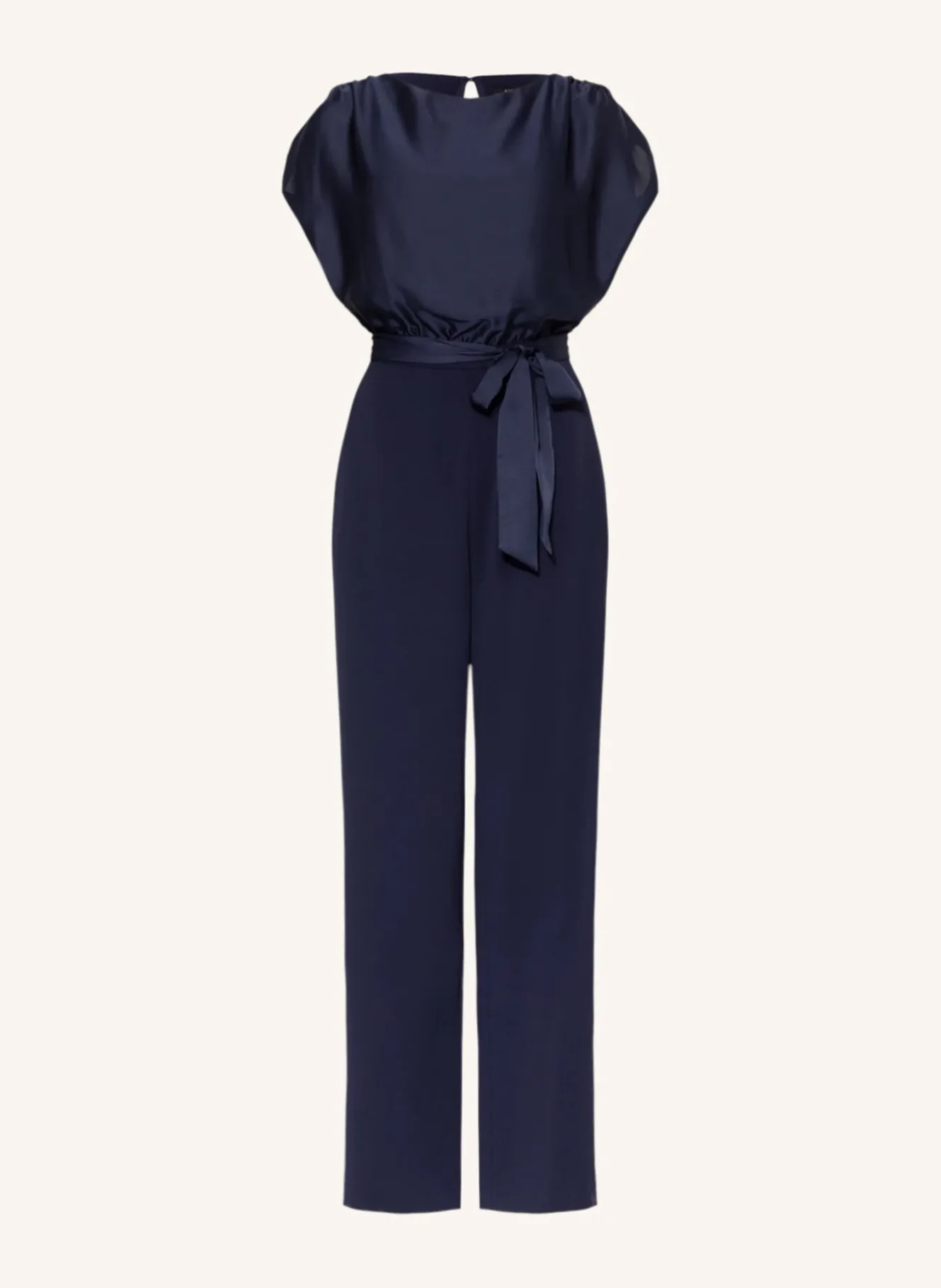 Jumpsuit im Materialmix