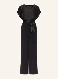 Jumpsuit im Materialmix