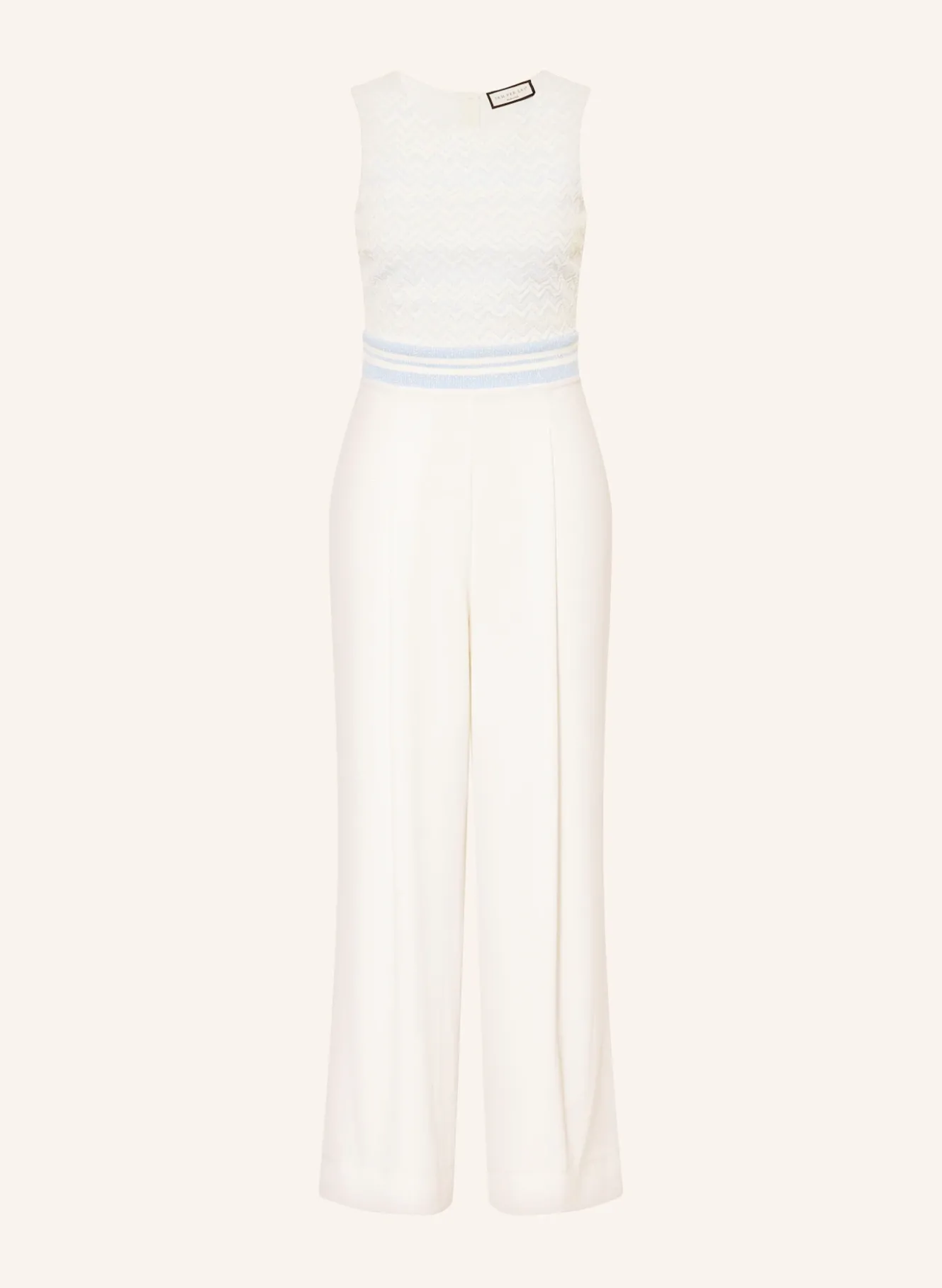 Jumpsuit im Materialmix